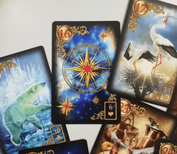 Jeu de cartes de tarot Rêverie Lenormand doré – Image 4