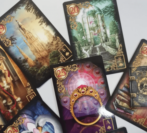 Jeu de cartes de tarot Rêverie Lenormand doré – Image 5