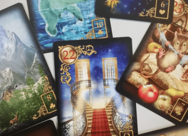 Jeu de cartes de tarot Rêverie Lenormand doré – Image 6