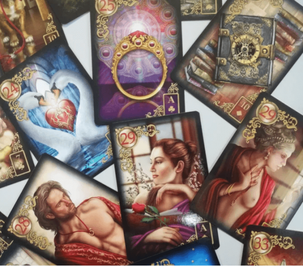 Jeu de cartes de tarot Rêverie Lenormand doré – Image 7