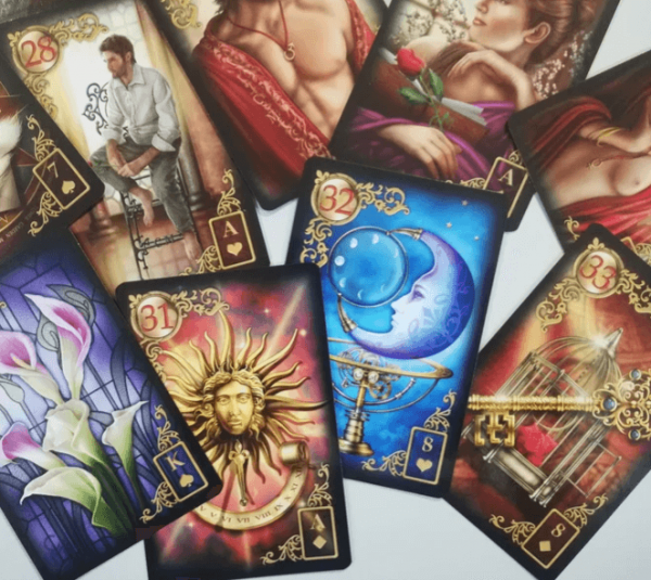 Jeu de cartes de tarot Rêverie Lenormand doré – Image 8