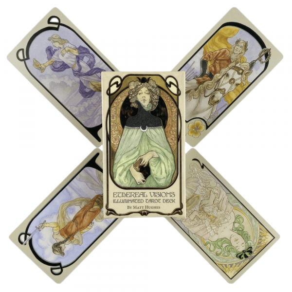 Jeu de tarot enluminé visions éthérées (version anglaise) – Image 5