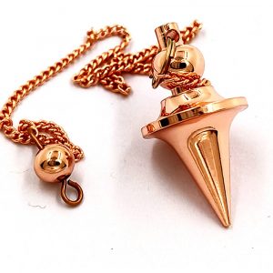 Pendule de Guérison en Cuivre | Pour Équilibre Énergétique et Radiesthésie | Style Goutte d’Eau Élégant