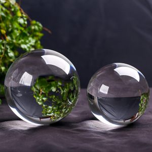 Boule de Cristal Feng Shui en Cristal K9 – Sphère Transparente 70mm/80mm/100mm – Accessoire Photo & Décoration Élégante pour Maison/Mariage – Cadeau Spiritualité et Harmonie