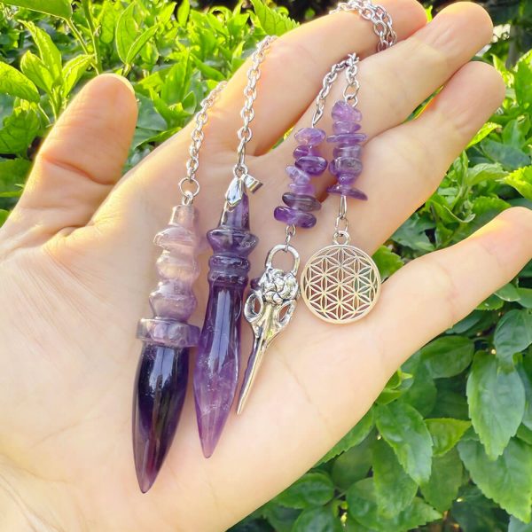 Pendule Égyptien de Thot en Pierre Naturelle - Outil de voyance et de Radiesthésie Haut de Gamme