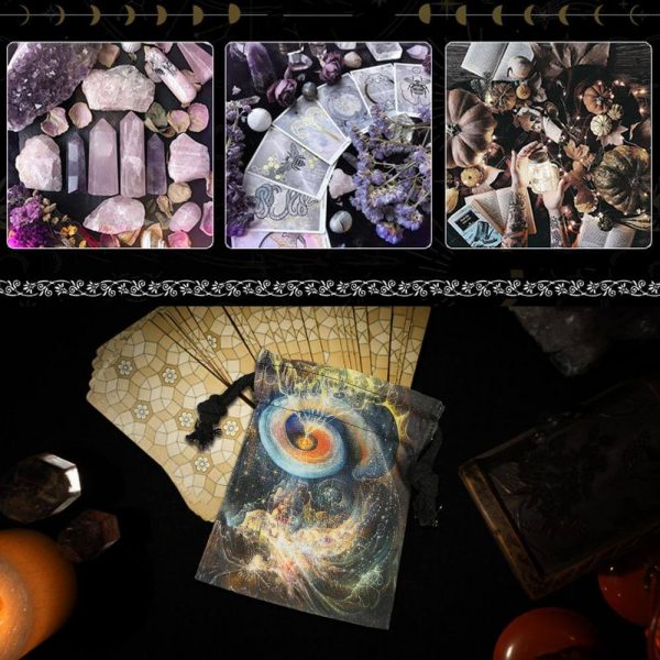 Sac de Tarot Mystique - Velours Luxueux, Protection Élégante – Image 3