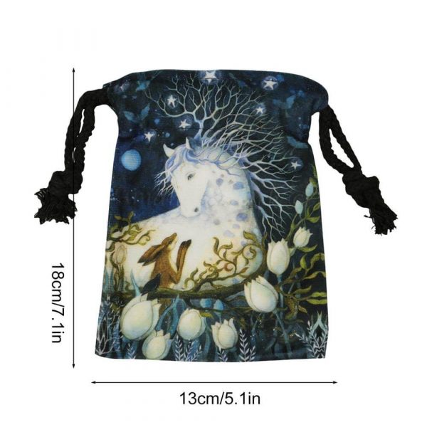 Sac de Tarot Mystique - Velours Luxueux, Protection Élégante – Image 4