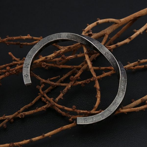 Bracelet Viking "Rune Éternelle" - Acier Inoxydable Argenté – Image 9