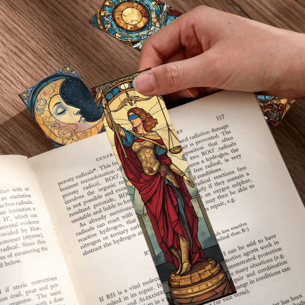 30 pièces vitrail tarot carte signets pour étudiants papier carte décoration livres livre page marquage page livre marquage bricolage – Image 6