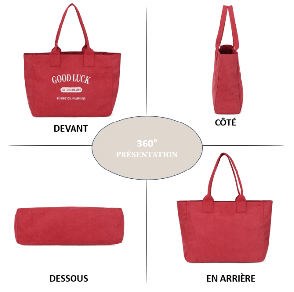 Sac en toile porte-bonheur, un sac à main polyvalent compagnon du quotidien – Image 8