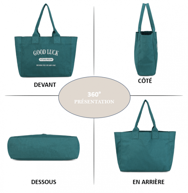 Sac en toile porte-bonheur, un sac à main polyvalent compagnon du quotidien – Image 9