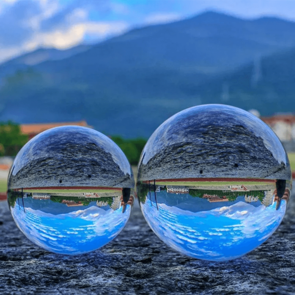 Boule de Cristal Feng Shui en Cristal K9 - Sphère Transparente 70mm/80mm/100mm - Accessoire Photo & Décoration Élégante pour Maison/Mariage - Cadeau Spiritualité et Harmonie – Image 2
