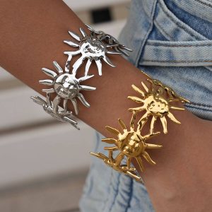 Bracelet Solaire Océane | Bracelet Manchette – Or 18K PVD Résistant – Étanche – 23,5g