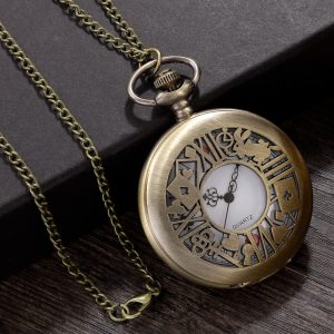 Montre de Poche à Quartz en Bronze