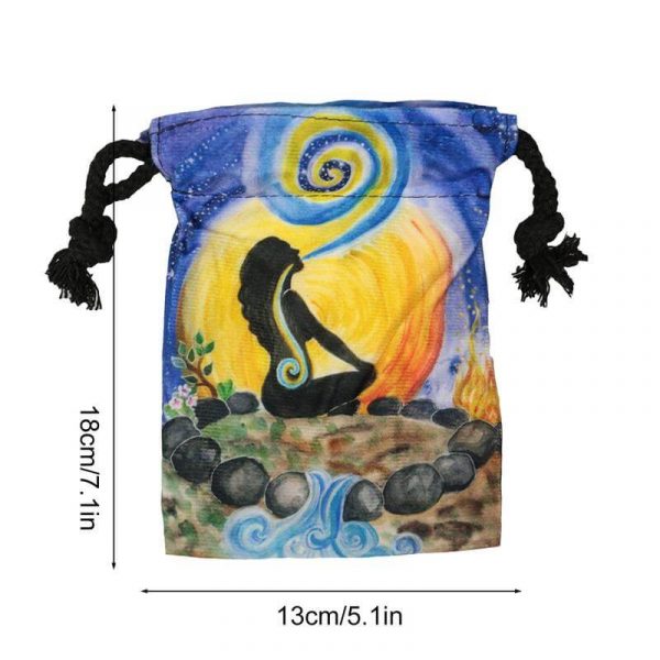 Sac de Tarot Mystique - Velours Luxueux, Protection Élégante – Image 6