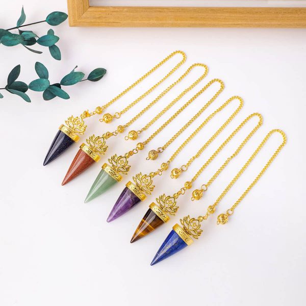 Pendentif Pendule en Cristal Naturel – Votre Compagnon d'Intuition et d'Équilibre - Vendu à l'unité – Image 4