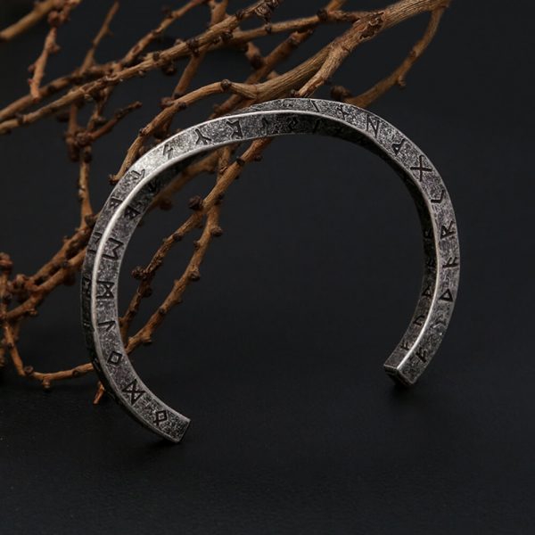 Bracelet Viking "Rune Éternelle" - Acier Inoxydable Argenté – Image 3