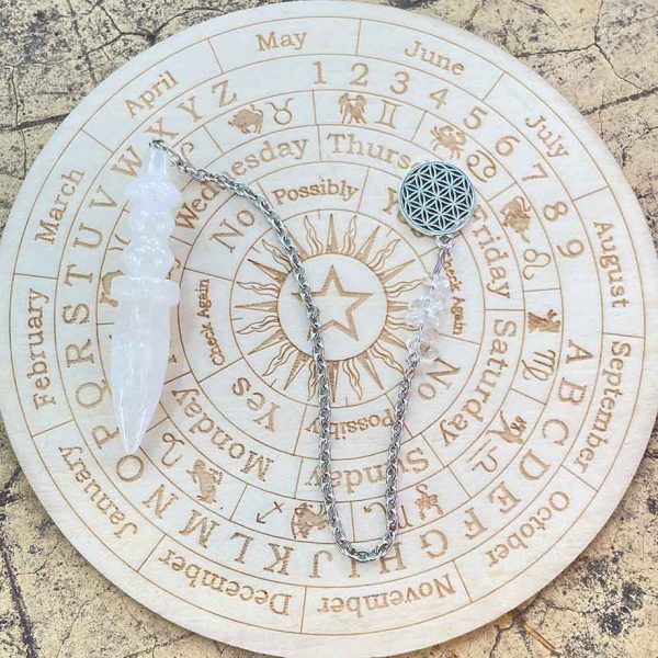 Pendule Égyptien de Thot en Pierre Naturelle - Outil de voyance et de Radiesthésie Haut de Gamme – Image 6