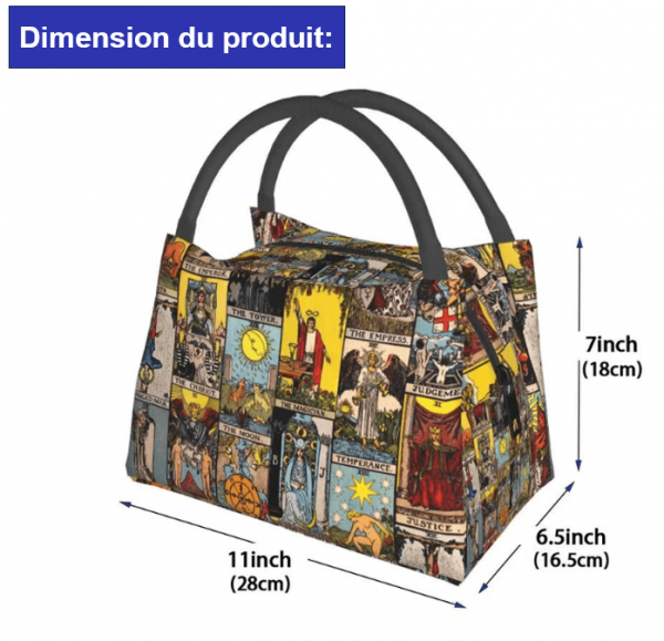 Sac à Déjeuner Isotherme "Les Arcanes Majeurs du Tarot" – Image 4