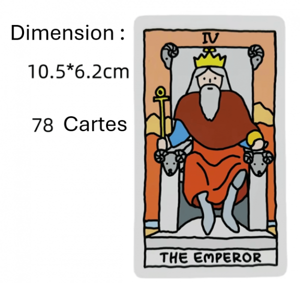 Cartes de Tarot Porte-Bonheur du Cavalier - Jeu de Divination - Format de Poche - Édition Fête – Image 5