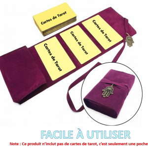 Pochette Ésotérique « Main de l’Intuition » – Pour Cartes de Tarot et Oracle