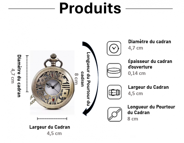 Montre de Poche à Quartz en Bronze – Image 6