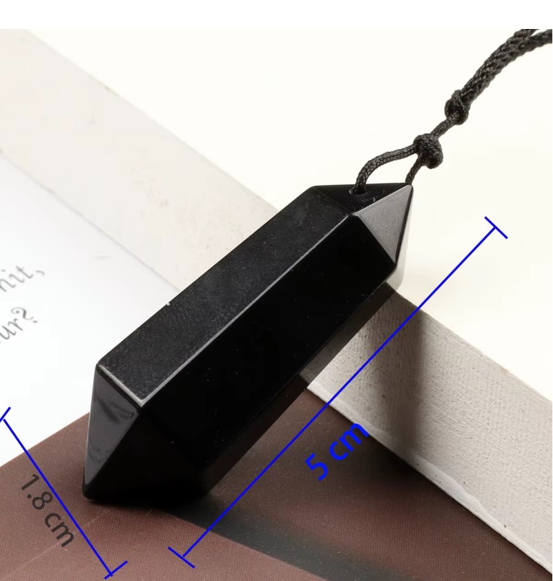 Pendule de guérison Reiki à Quartz naturel, pour radiesthésie, cône de Divination spirituelle, pendentif en cristal de Quartz, collier de petite taille, bijoux – Image 2