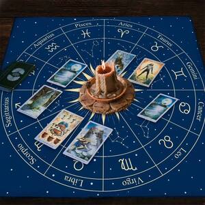 Tapis d’autel zodiacal – Roue astrologique