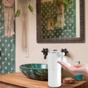Distributeur de Savon Automatique 350 ml – Sans Contact, Rechargeable, 4 Niveaux de Mousse – Marque JPNPL